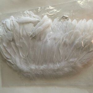 White Feather Angel Wings Costume Accessory